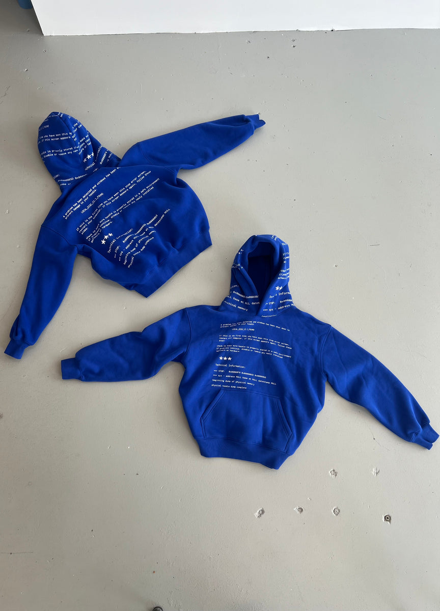 lilonesock error hoodie XS 青 Error Hoodie* (blue) – Lilonesock