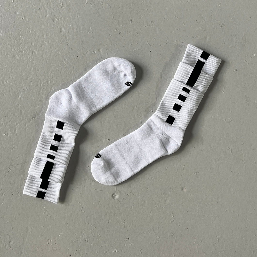 Triple White Elite socks